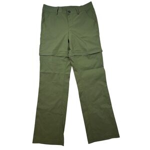 ALLFORTH Women's Size 6 Convertible Zip Off Hiking Cargo‎ Pants Green gorpcore